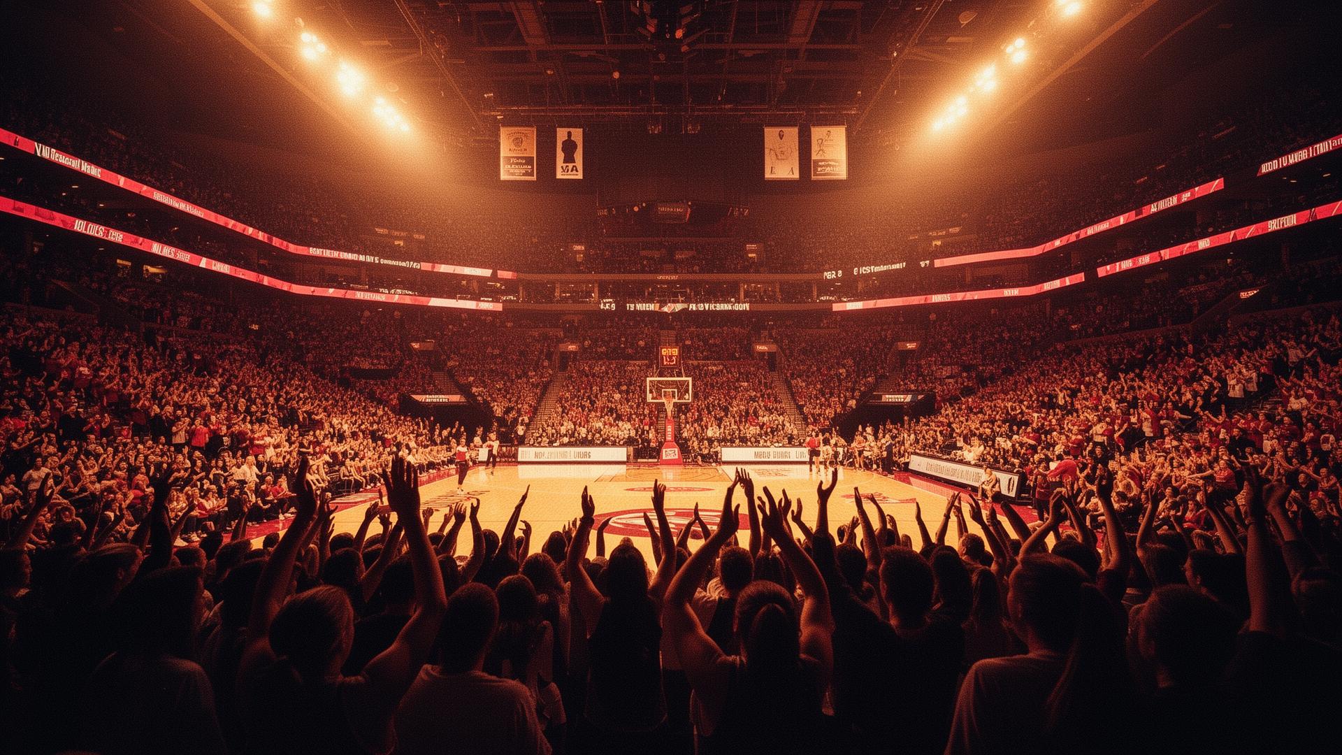 A packed arena celebrating women's sports